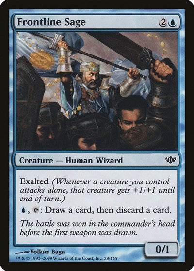 2009 Magic: The Gathering: Conflux (CON) - Frontline Sage (#28, Common) (, Near Mint)