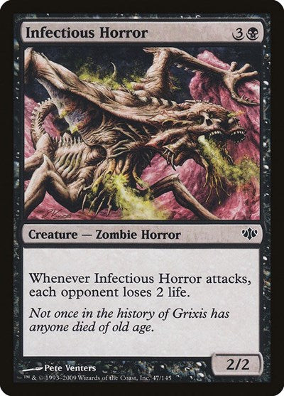 2009 Magic: The Gathering: Conflux (CON) - Infectious Horror (#47, Common) (, Near Mint)