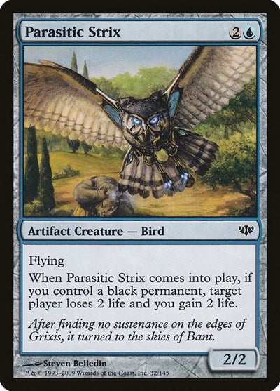 2009 Magic: The Gathering: Conflux (CON) - Parasitic Strix (#32, Common) (, Near Mint)