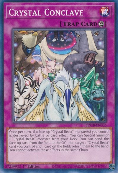 2022 YuGiOh: Structure Deck: Legend of the Crystal Beasts (SDCB) - Crystal Conclave (#SDCB-EN036, Common) (1st Edition, Near Mint)