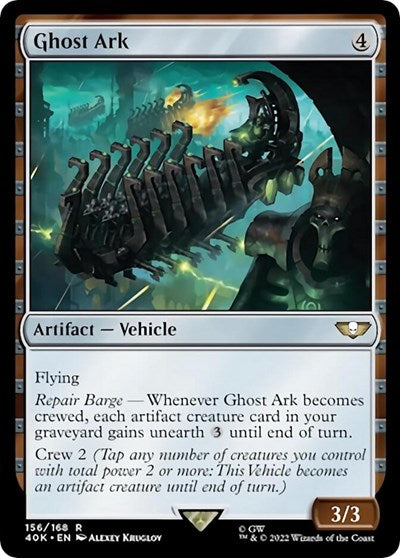 2022 Magic: The Gathering: Universes Beyond: Warhammer 40,000 (40K) - Ghost Ark (#156, Rare) (, Near Mint)
