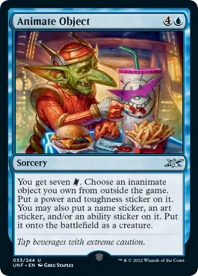 2022 Magic: The Gathering: Unfinity (UNF) - Animate Object (#33, Uncommon) (Foil, Near Mint)