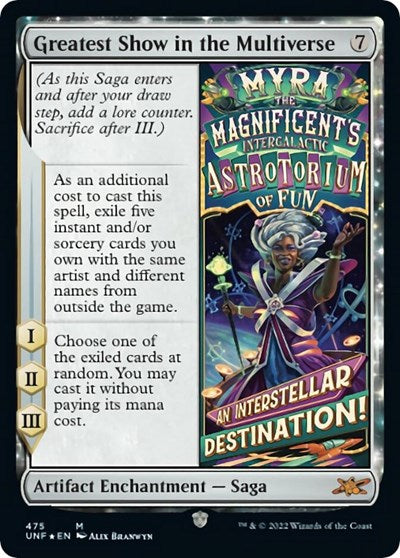 2022 Magic: The Gathering: Unfinity (UNF) - Greatest Show in the Multiverse (#189, Mythic Rare)