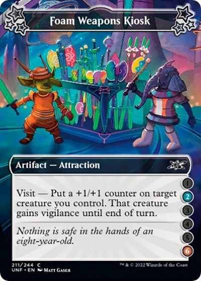 2022 Magic: The Gathering: Unfinity (UNF) - Foam Weapons Kiosk 2 6 (#211a, Common)