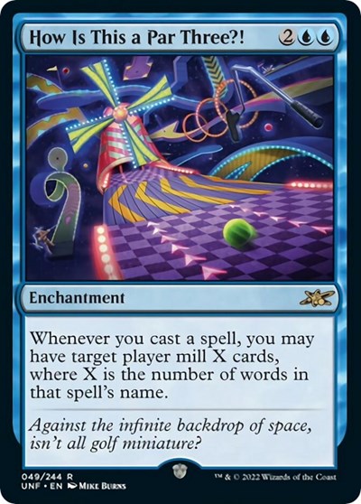 2022 Magic: The Gathering: Unfinity (UNF) - How Is This a Par Three (#49, Rare) (Foil, Near Mint)