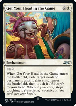 2022 Magic: The Gathering: Unfinity (UNF) - Get Your Head in the Game (#10, Uncommon) (Foil, Near Mint)