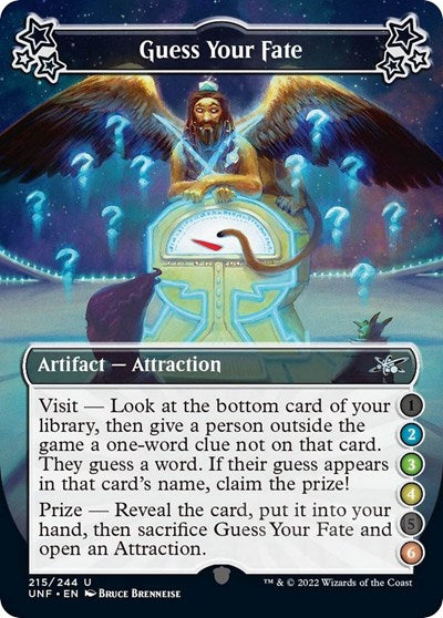 2022 Magic: The Gathering: Unfinity (UNF) - Guess Your Fate 2 3 4 6 (#215a, Uncommon) (, Near Mint)