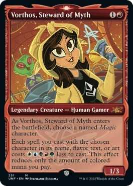 2022 Magic: The Gathering: Unfinity (UNF) - Vorthos Steward of Myth Showcase (#251, Mythic Rare) (Foil, Near Mint)