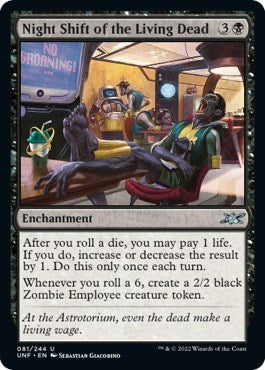 2022 Magic: The Gathering: Unfinity (UNF) - Night Shift of the Living Dead (#81, Uncommon) (, Near Mint)