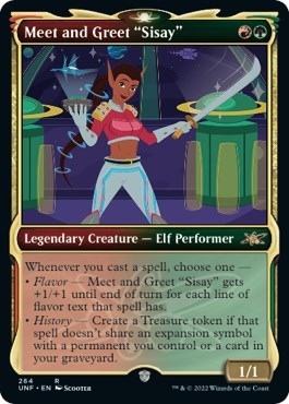 2022 Magic: The Gathering: Unfinity (UNF) - Meet and Greet Sisay Showcase (#264, Rare) (Foil, Near Mint)