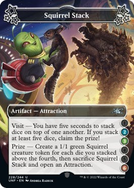 2022 Magic: The Gathering: Unfinity (UNF) - Squirrel Stack 2 3 6 (#228a, Uncommon) (Foil, Near Mint)