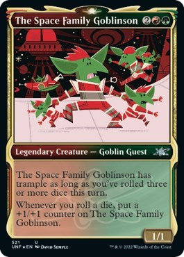 2022 Magic: The Gathering: Unfinity (UNF) - The Space Family Goblinson Showcase Galaxy Foil (#521, Uncommon) (Foil, Near Mint)
