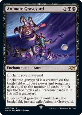 2022 Magic: The Gathering: Unfinity (UNF) - Animate Graveyard (#65, Rare) (, Near Mint)