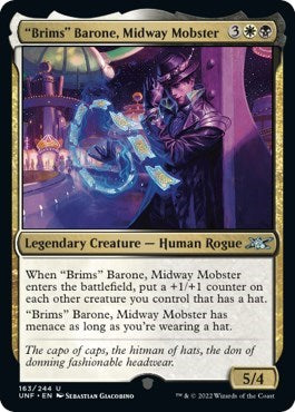 2022 Magic: The Gathering: Unfinity (UNF) - Brims Barone Midway Mobster (#163, Uncommon) (, Near Mint)