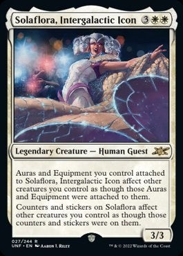 2022 Magic: The Gathering: Unfinity (UNF) - Solaflora Intergalactic Icon (#27, Rare) (Foil, Near Mint)