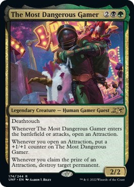2022 Magic: The Gathering: Unfinity (UNF) - The Most Dangerous Gamer (#174, Rare) (, Near Mint)