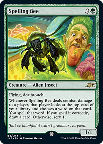 2022 Magic: The Gathering: Unfinity (UNF) - Spelling Bee (#155, Rare) (, Near Mint)