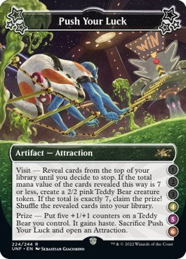 2022 Magic: The Gathering: Unfinity (UNF) - Push Your Luck 4 5 6 (#224b, Rare) (Foil, Near Mint)