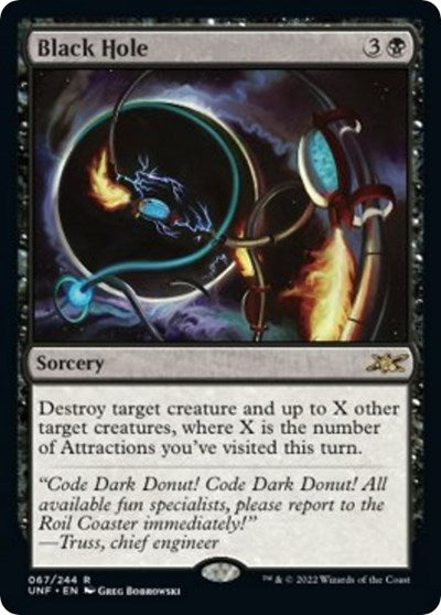 2022 Magic: The Gathering: Unfinity (UNF) - Black Hole (#67, Rare) (, Near Mint)