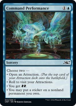 2022 Magic: The Gathering: Unfinity (UNF) - Command Performance (#42, Common) (Foil, Near Mint)