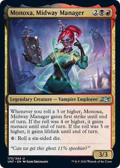 2022 Magic: The Gathering: Unfinity (UNF) - Monoxa Midway Manager (#173, Uncommon)