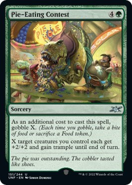 2022 Magic: The Gathering: Unfinity (UNF) - Pie Eating Contest (#151, Uncommon) (, Near Mint)