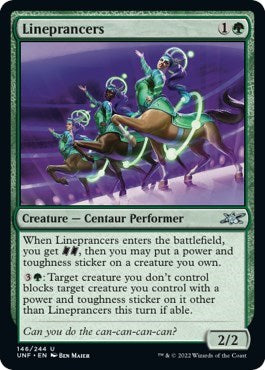 2022 Magic: The Gathering: Unfinity (UNF) - Lineprancers (#146, Uncommon) (Foil, Near Mint)