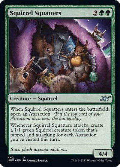 2022 Magic: The Gathering: Unfinity (UNF) - Squirrel Squatters (#156, Uncommon) (, Near Mint)