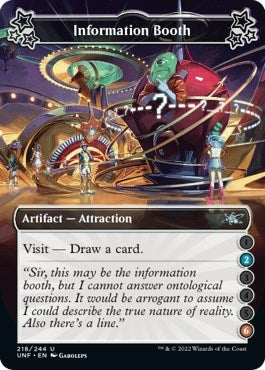 2022 Magic: The Gathering: Unfinity (UNF) - Information Booth 2 6 (#218a, Uncommon) (, Near Mint)