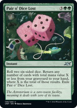 2022 Magic: The Gathering: Unfinity (UNF) - Pair o Dice Lost (#149, Uncommon) (, Near Mint)