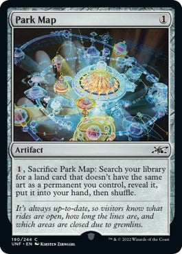 2022 Magic: The Gathering: Unfinity (UNF) - Park Map (#190, Common) (, Near Mint)