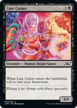 2022 Magic: The Gathering: Unfinity (UNF) - Line Cutter (#80, Common) (Foil, Near Mint)