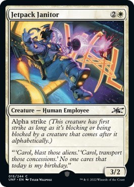 2022 Magic: The Gathering: Unfinity (UNF) - Jetpack Janitor (#15, Common) (, Lightly Played)