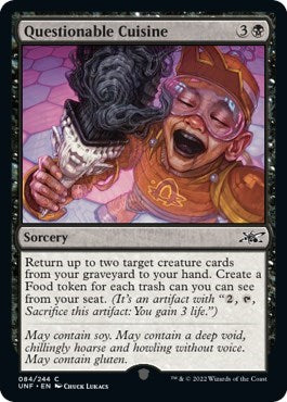 2022 Magic: The Gathering: Unfinity (UNF) - Questionable Cuisine (#84, Common)