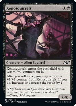 2022 Magic: The Gathering: Unfinity (UNF) - Xenosquirrels (#96, Common) (Foil, Near Mint)