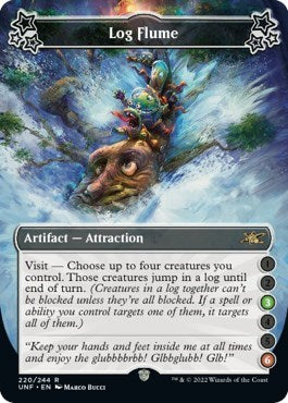 2022 Magic: The Gathering: Unfinity (UNF) - Log Flume 3 6 (#220a, Rare) (, Near Mint)