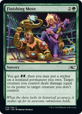 2022 Magic: The Gathering: Unfinity (UNF) - Finishing Move (#139, Common) (, Lightly Played)