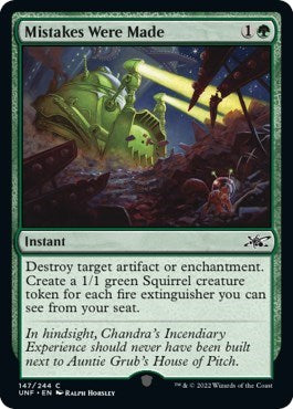 2022 Magic: The Gathering: Unfinity (UNF) - Mistakes Were Made (#147, Common) (Foil, Near Mint)
