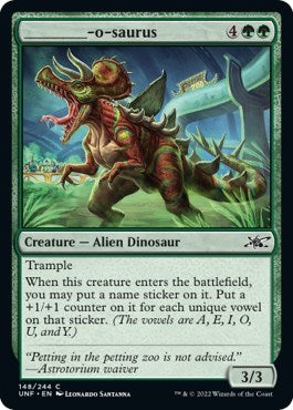 2022 Magic: The Gathering: Unfinity (UNF) - _______ o saurus (#148, Common) (, Near Mint)