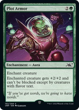 2022 Magic: The Gathering: Unfinity (UNF) - Plot Armor (#152, Common) (, Near Mint)