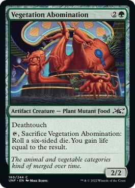2022 Magic: The Gathering: Unfinity (UNF) - Vegetation Abomination (#160, Common)