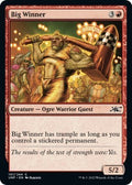 2022 Magic: The Gathering: Unfinity (UNF) - Big Winner (#101, Common) (Foil, Near Mint)