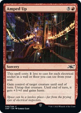 2022 Magic: The Gathering: Unfinity (UNF) - Amped Up (#98, Common) (Foil, Near Mint)