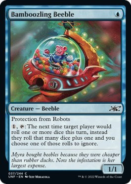 2022 Magic: The Gathering: Unfinity (UNF) - Bamboozling Beeble (#37, Common) (Foil, Near Mint)