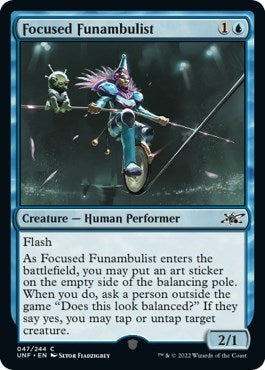 2022 Magic: The Gathering: Unfinity (UNF) - Focused Funambulist (#47, Common) (Foil, Near Mint)
