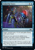 2022 Magic: The Gathering: Unfinity (UNF) - Unlawful Entry (#62, Common) (Foil, Near Mint)