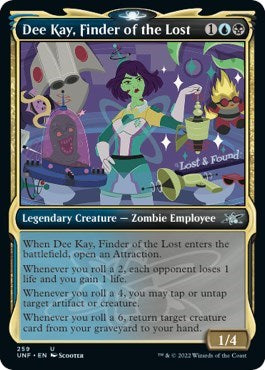 2022 Magic: The Gathering: Unfinity (UNF) - Dee Kay Finder of the Lost Showcase (#259, Uncommon)