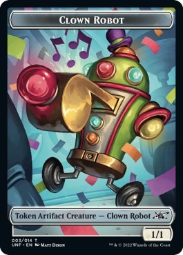 2022 Magic: The Gathering: Unfinity (UNF) - Clown Robot Token 003 (#3, T) (, Near Mint)