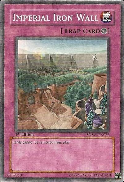 2008 YuGiOh: Structure Deck: Zombie World (SDZW) - Imperial Iron Wall (#SDZW-EN032, Common) (1st Edition, Near Mint)