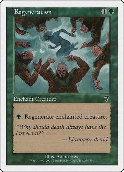 2001 Magic: The Gathering: 7th Edition (7ED) - Regeneration (#265★, Common) (, Near Mint)